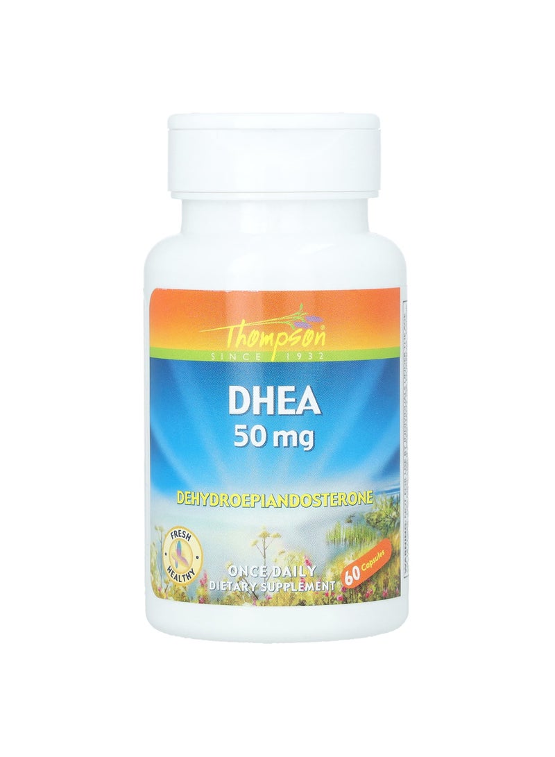 DHEA , 50 mg , 60 Capsules